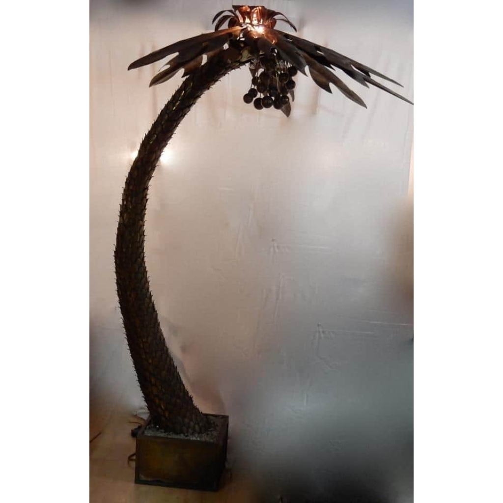 1970′ Énorme Lampadaire Palmier Maison Jansen Paris 245 H X 180 DIAMÈTRE | Biron ||||||||||||||||