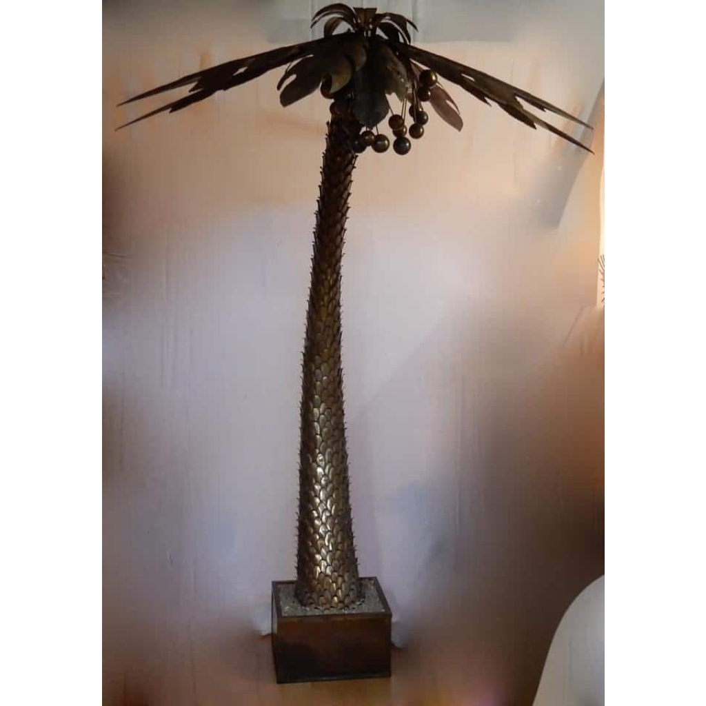 1970′ Énorme Lampadaire Palmier Maison Jansen Paris 245 H X 180 DIAMÈTRE | Biron 1970′ Énorme Lampadaire Palmier Maison Jansen Paris 245 H X 180 DIAMÈTRE