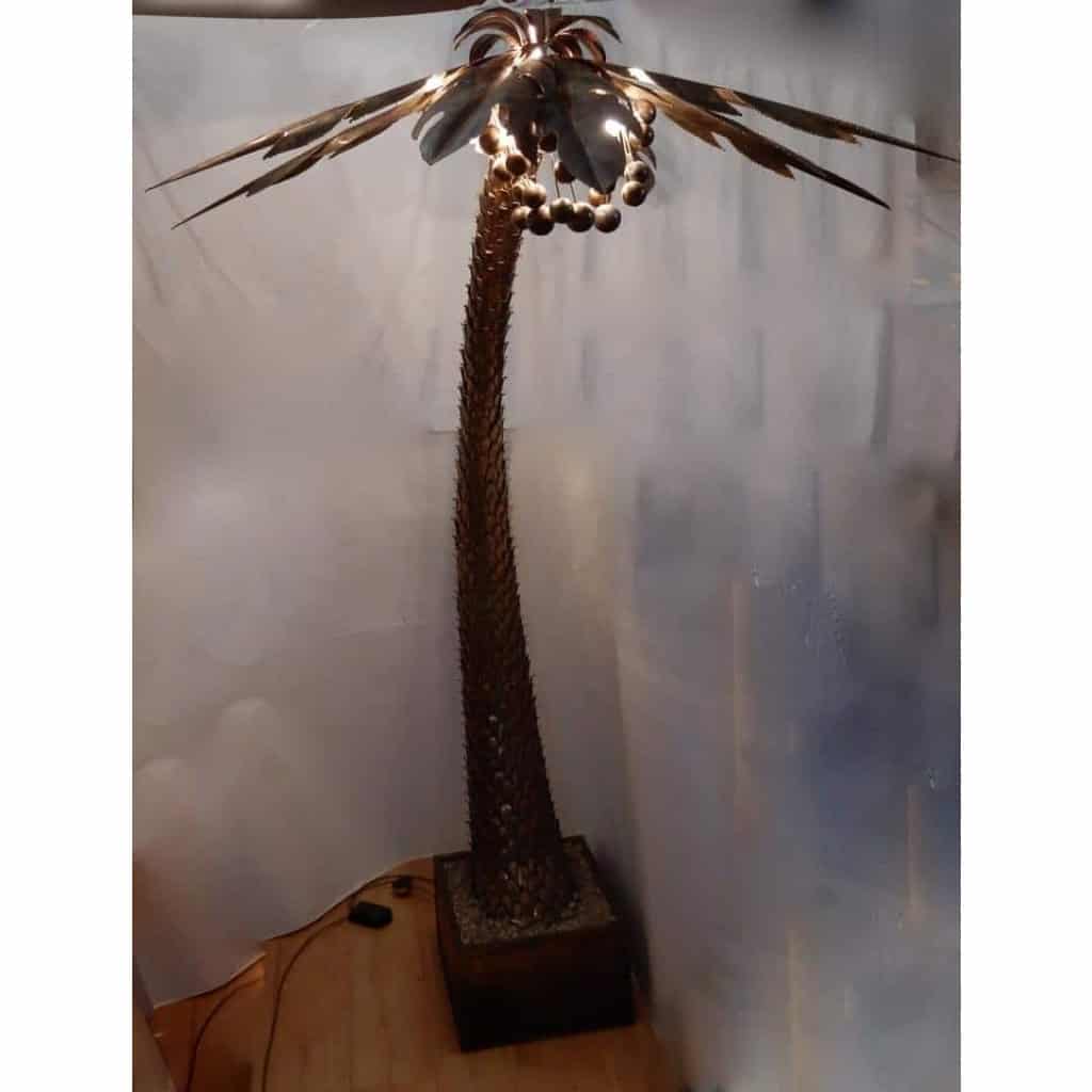 1970′ Énorme Lampadaire Palmier Maison Jansen Paris 245 H X 180 DIAMÈTRE | Biron 1970′ Énorme Lampadaire Palmier Maison Jansen Paris 245 H X 180 DIAMÈTRE