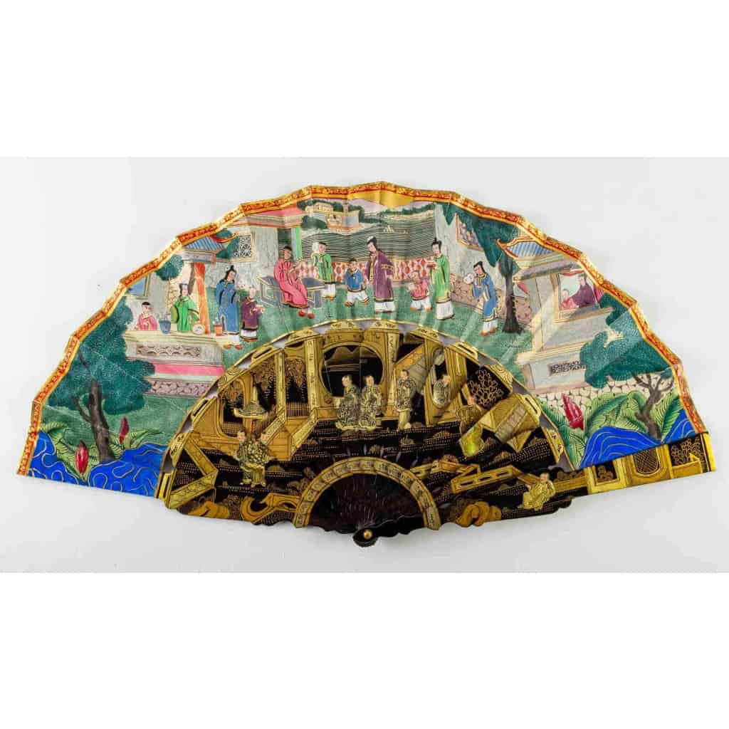 EVENTAIL « CHINOISERIE », VERS 1850/60 | Biron ||||||||