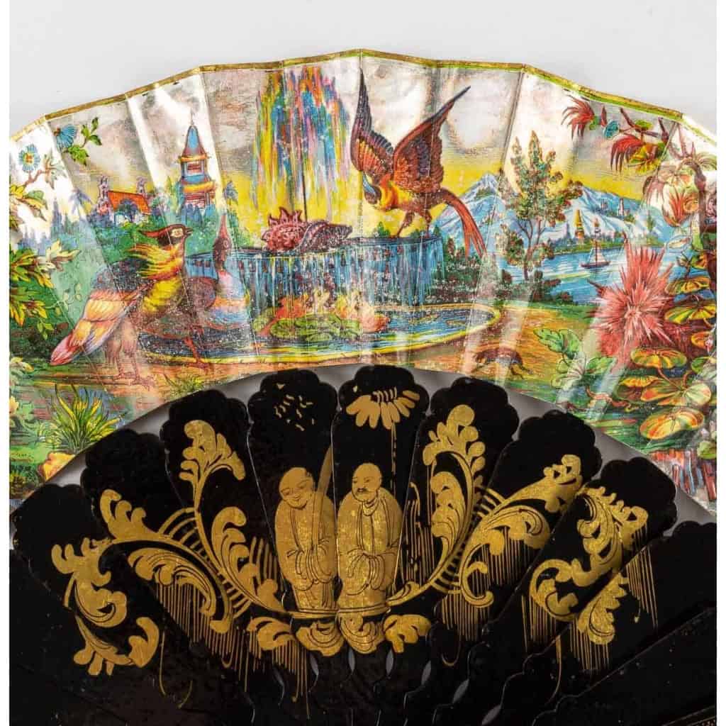 EVENTAIL « CHINOISERIE », VERS 1850/60 | Biron EVENTAIL « CHINOISERIE », VERS 1850/60