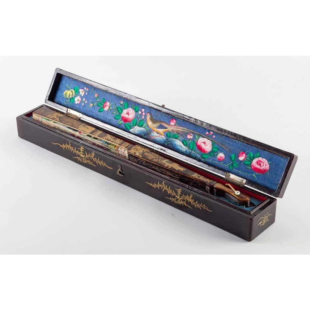 EVENTAIL « CHINOISERIE », VERS 1850/60 | Biron EVENTAIL « CHINOISERIE », VERS 1850/60