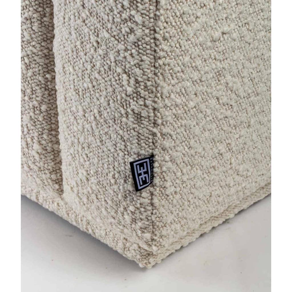Pouf Sidney bouclé crème | Biron Pouf Sidney bouclé crème