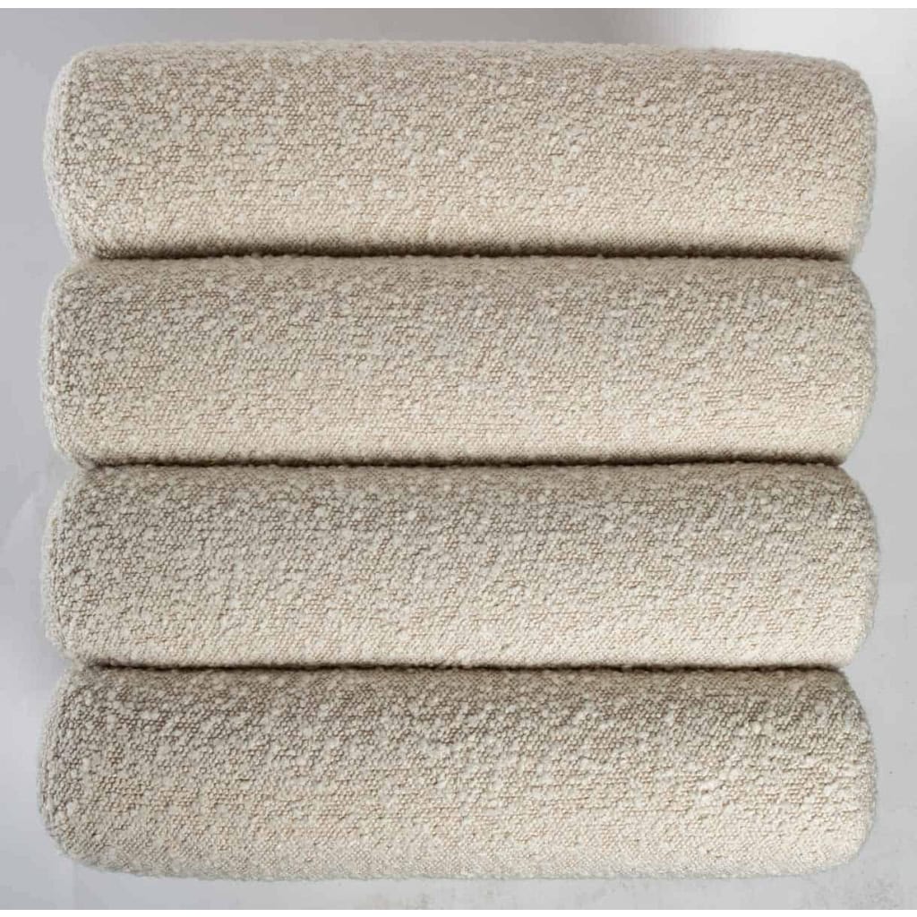 Pouf Sidney bouclé crème | Biron Pouf Sidney bouclé crème
