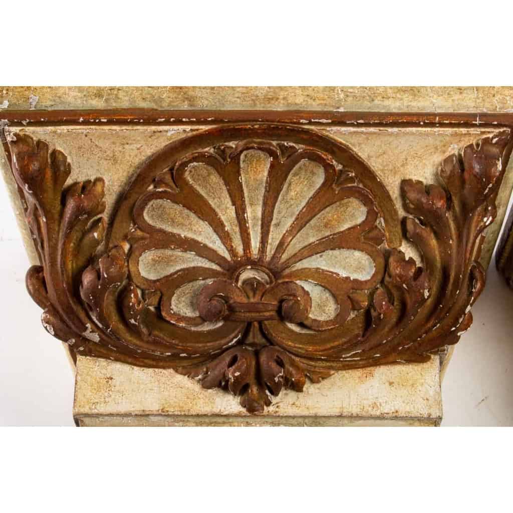Paire de consoles d’appliques, XIXème siècle | Biron Paire de consoles d'appliques, XIXème siècle