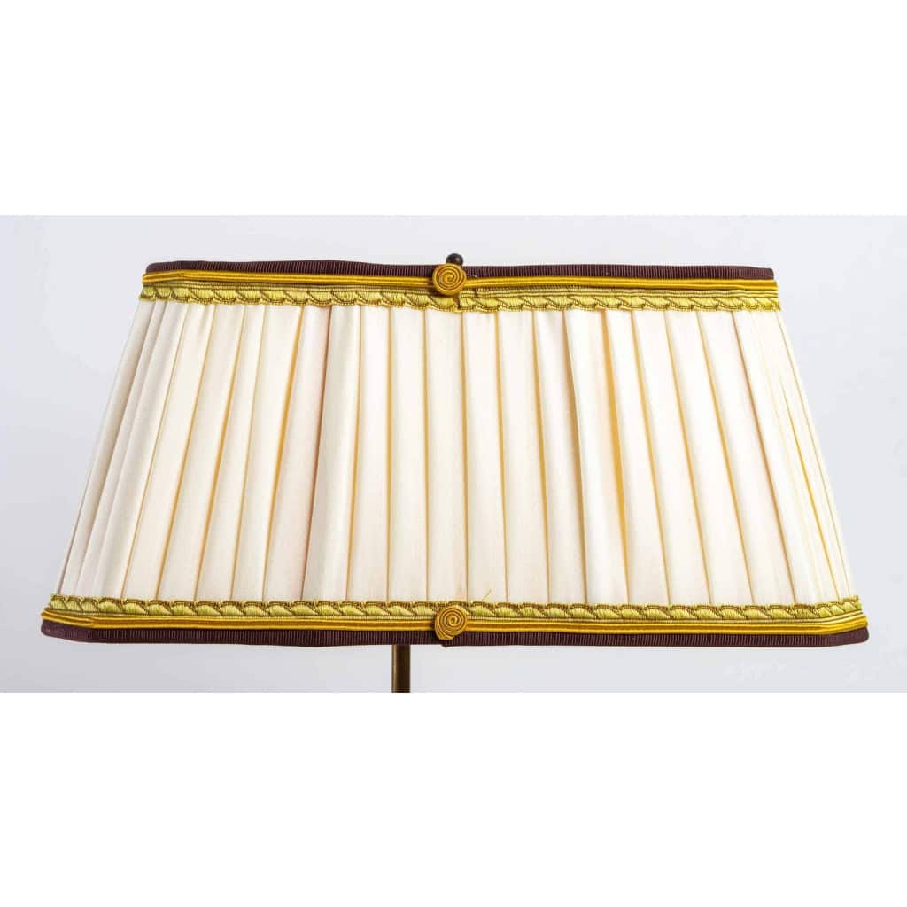 Bronze à patine brune du XIXème siècle, monté en lampe, époque Napoléon III