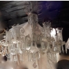 1880/1900 Lustre Baccarat 8 Bras Avec Photophores et 4 Avec Tulipes H 120 x D 80 cm