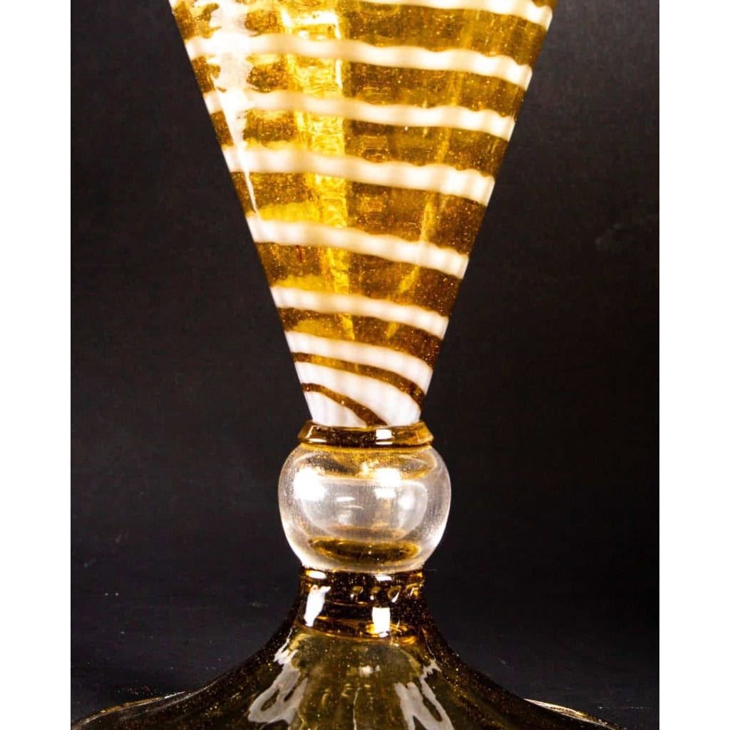 Paire de vases en adventurine, A. Salviati vers 1870 | Biron Paire de vases en adventurine, A. Salviati vers 1870