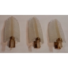 1950/70 3 Appliques Style BAROVIER & TOSO en Cristal de Murano 38 x 13 cm | Biron |||||||