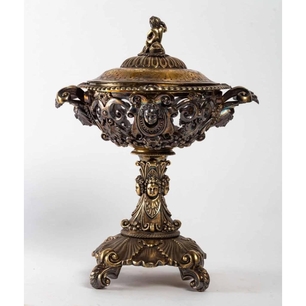 Coupe en argent et vermeille, XIXème siècle, Napoléon III | Biron |||||||||
