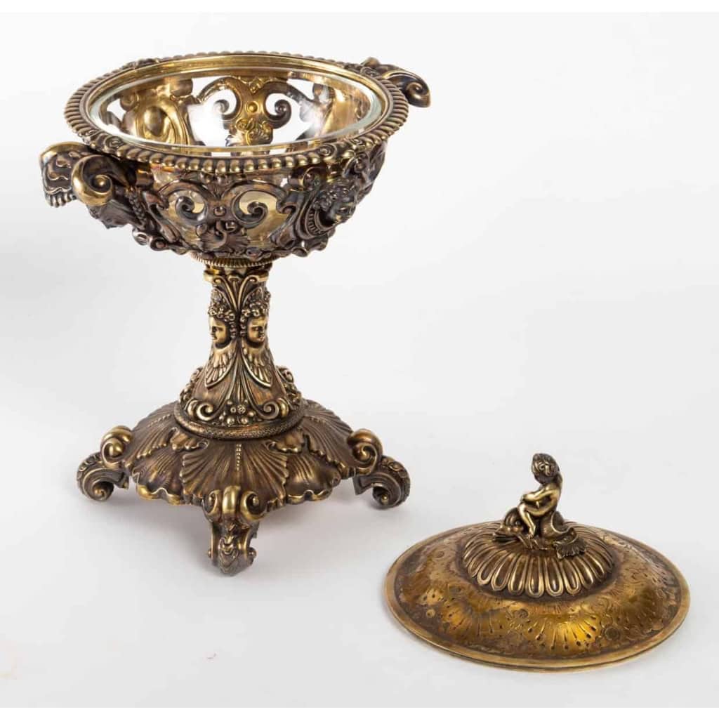 Coupe en argent et vermeille, XIXème siècle, Napoléon III | Biron Coupe en argent et vermeille, XIXème siècle, Napoléon III