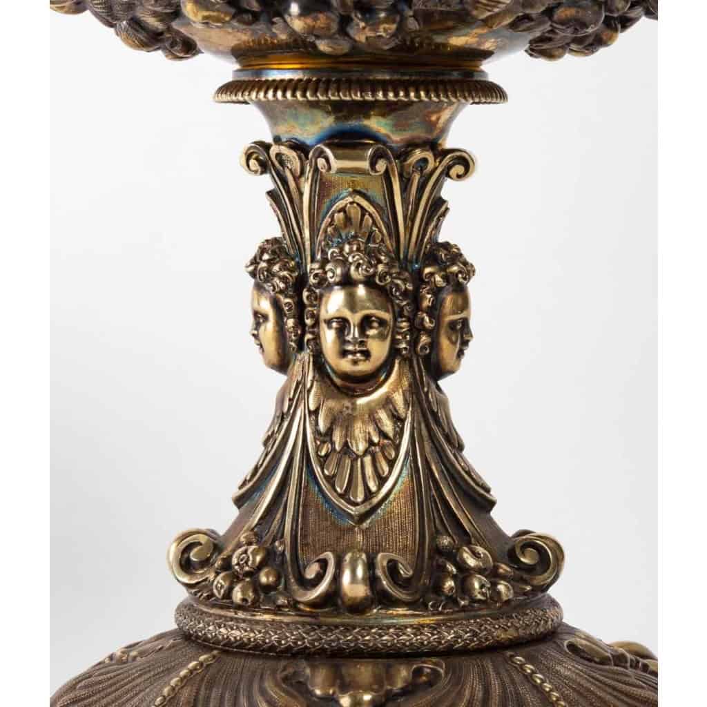 Coupe en argent et vermeille, XIXème siècle, Napoléon III | Biron Coupe en argent et vermeille, XIXème siècle, Napoléon III