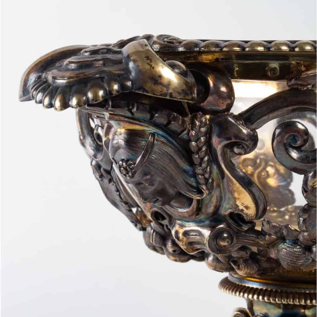 Coupe en argent et vermeille, XIXème siècle, Napoléon III | Biron Coupe en argent et vermeille, XIXème siècle, Napoléon III