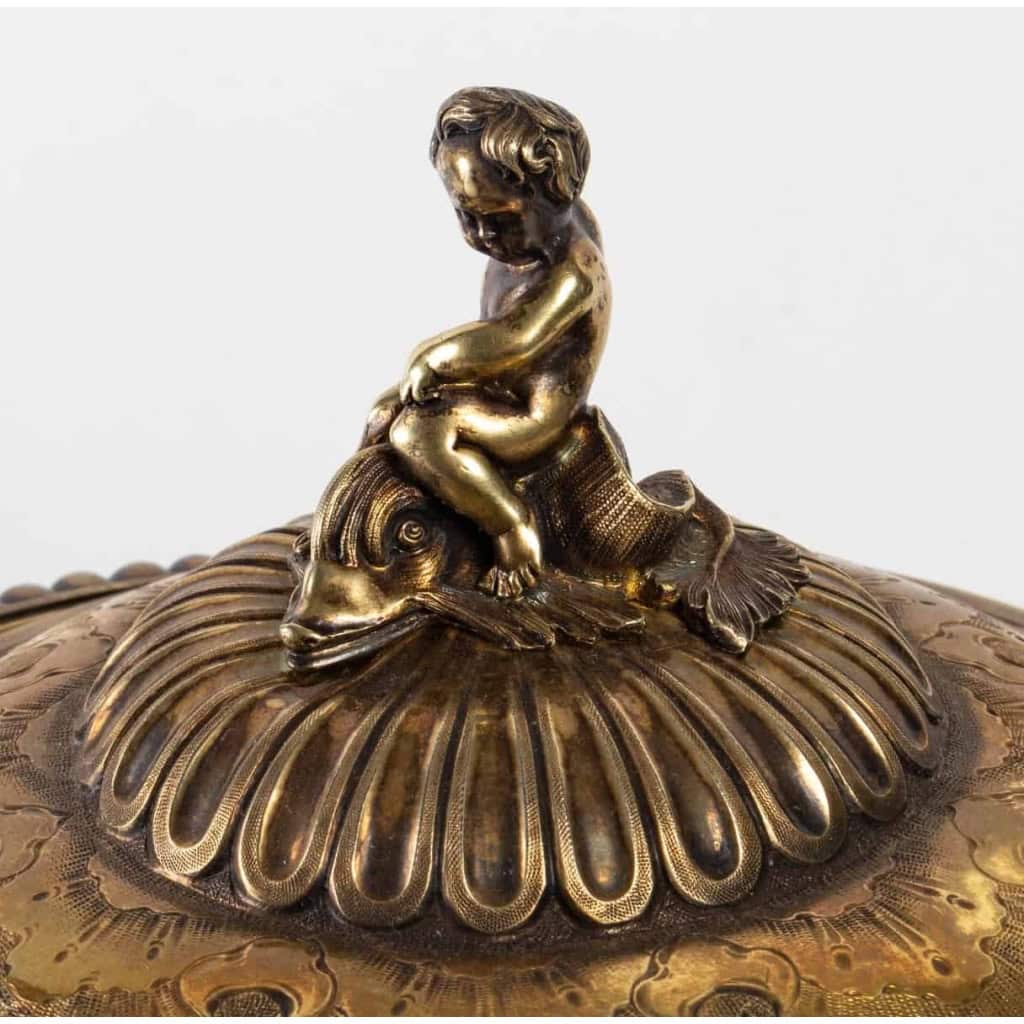 Coupe en argent et vermeille, XIXème siècle, Napoléon III | Biron Coupe en argent et vermeille, XIXème siècle, Napoléon III