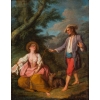 Huile sur toile du XVIIIème siècle | Biron Huile sur toile du XVIIIème siècle