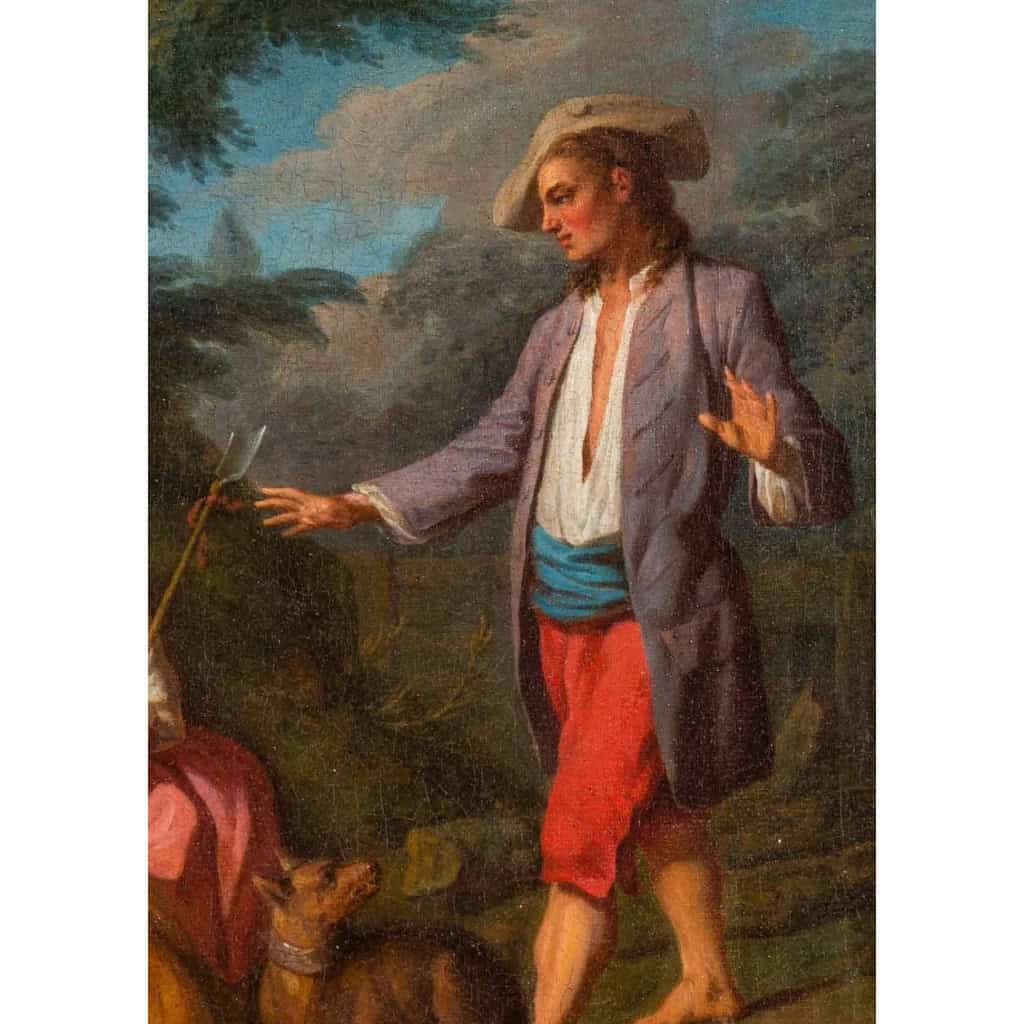 Huile sur toile du XVIIIème siècle | Biron Huile sur toile du XVIIIème siècle