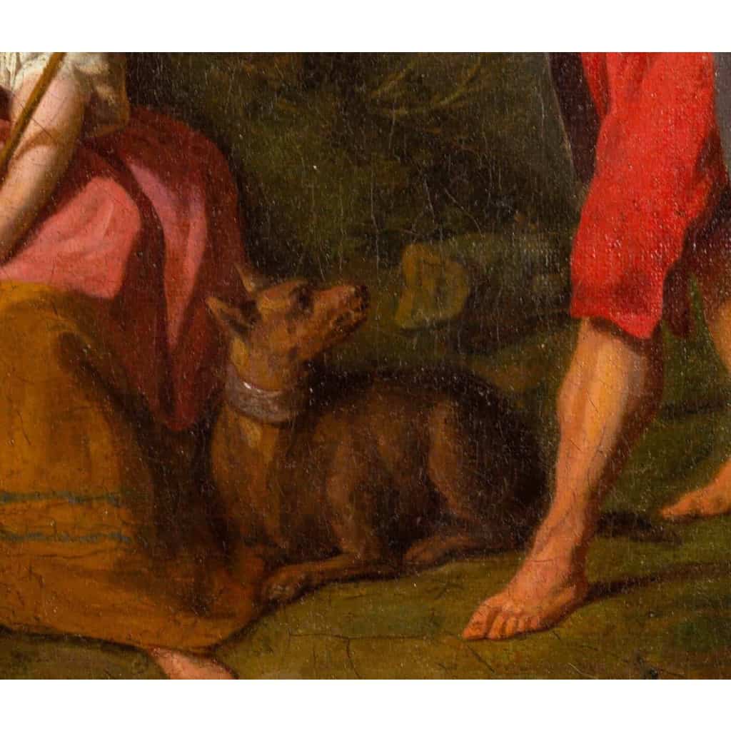 Huile sur toile du XVIIIème siècle | Biron Huile sur toile du XVIIIème siècle