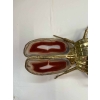 1970’Applique Eclairante A la Cigale en Bronze Doré et Agates Style Duval Brasseur Ou Isabelle Faure 22 X 48 cm | Biron 1970’Applique Eclairante A la Cigale en Bronze Doré et Agates Style Duval Brasseur Ou Isabelle Faure 22 X 48 cm