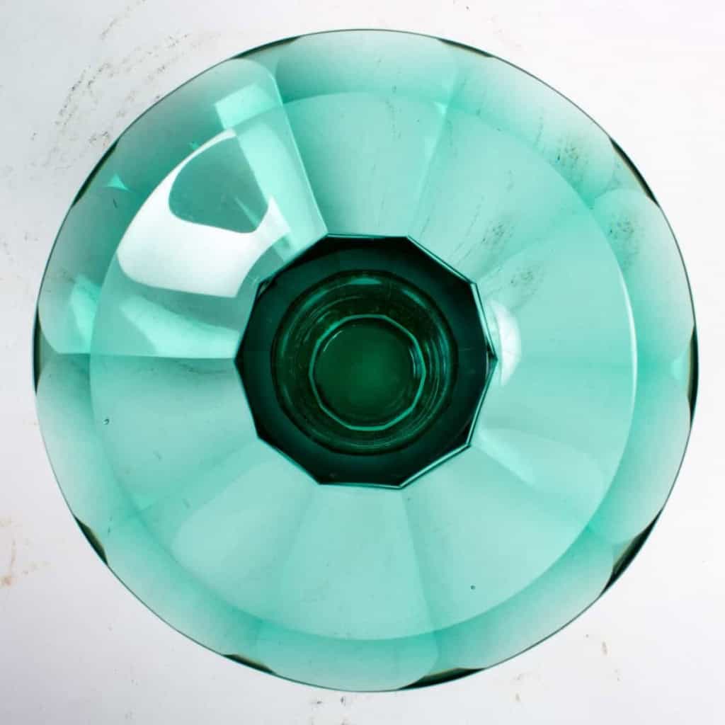 Vase vert, art déco de Marcel Goupy , France, XXème siècle | Biron Vase vert, art déco de Marcel Goupy , France, XXème siècle