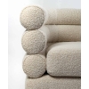 Fauteuil Sidney bouclé crème