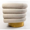 Fauteuil Sidney bouclé crème