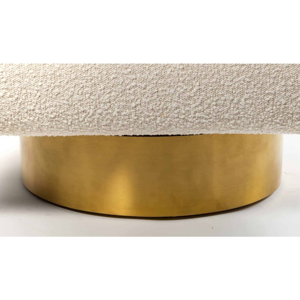 Fauteuil Sidney bouclé crème
