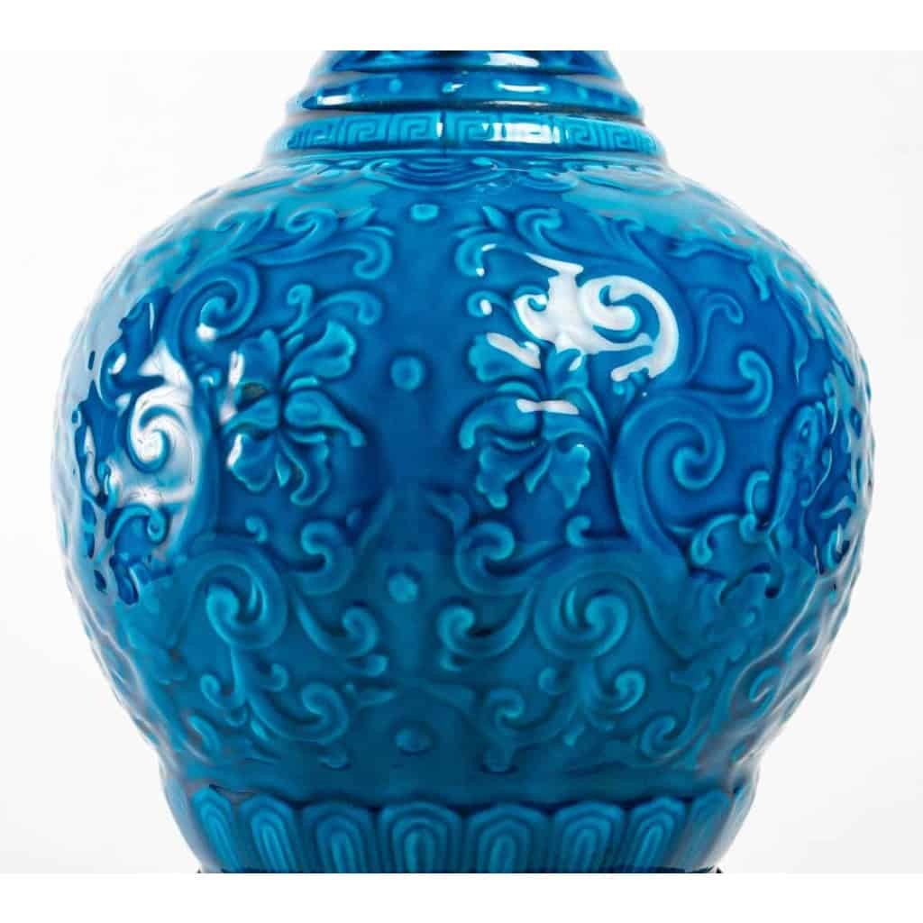 Lampe de la manufacture nationale de Sèvres et Charles Ficquenet