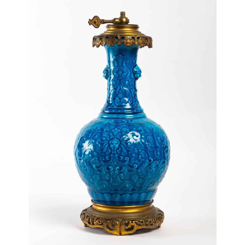 Lampe de la manufacture nationale de Sèvres et Charles Ficquenet