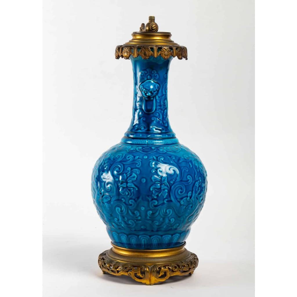 Lampe de la manufacture nationale de Sèvres et Charles Ficquenet