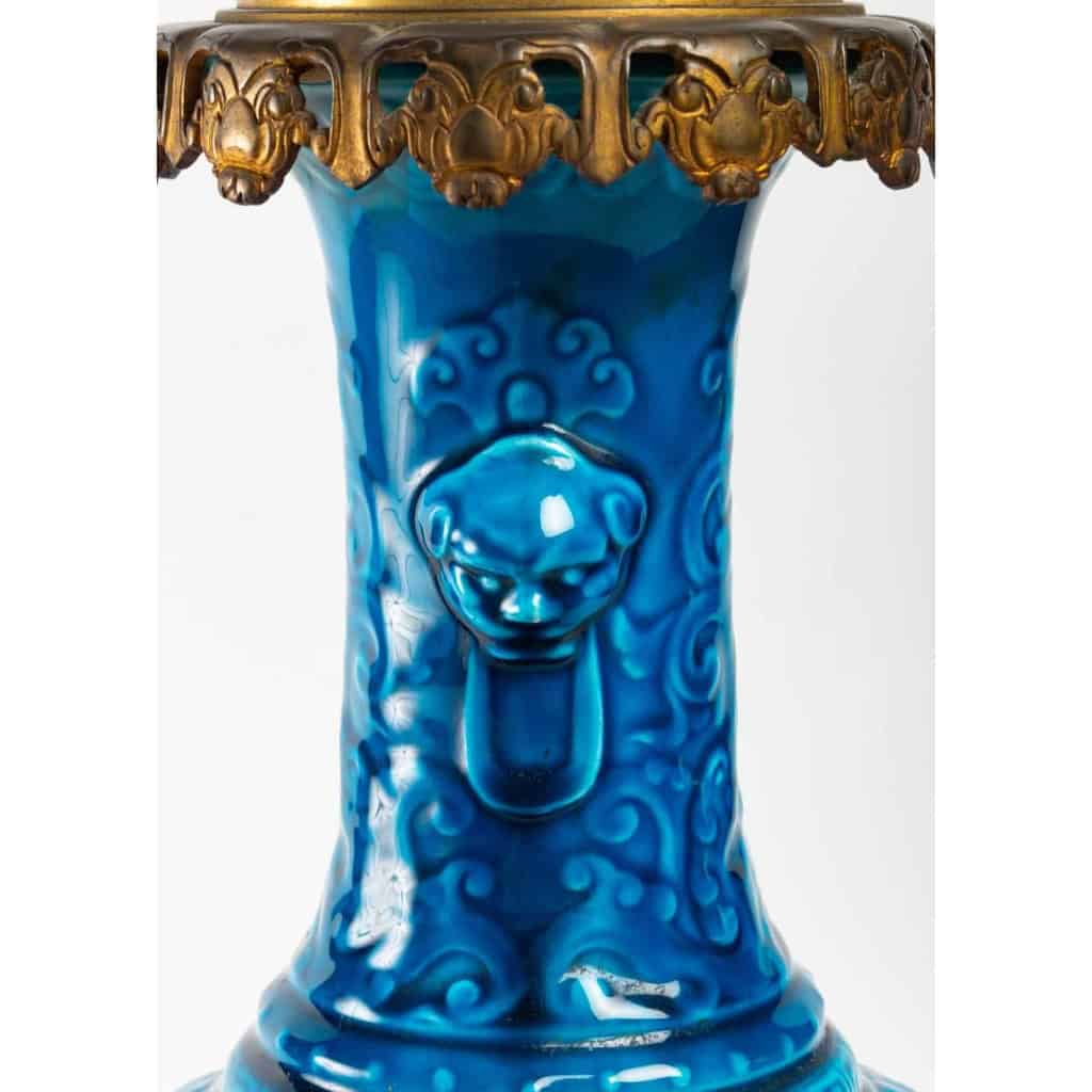 Lampe de la manufacture nationale de Sèvres et Charles Ficquenet