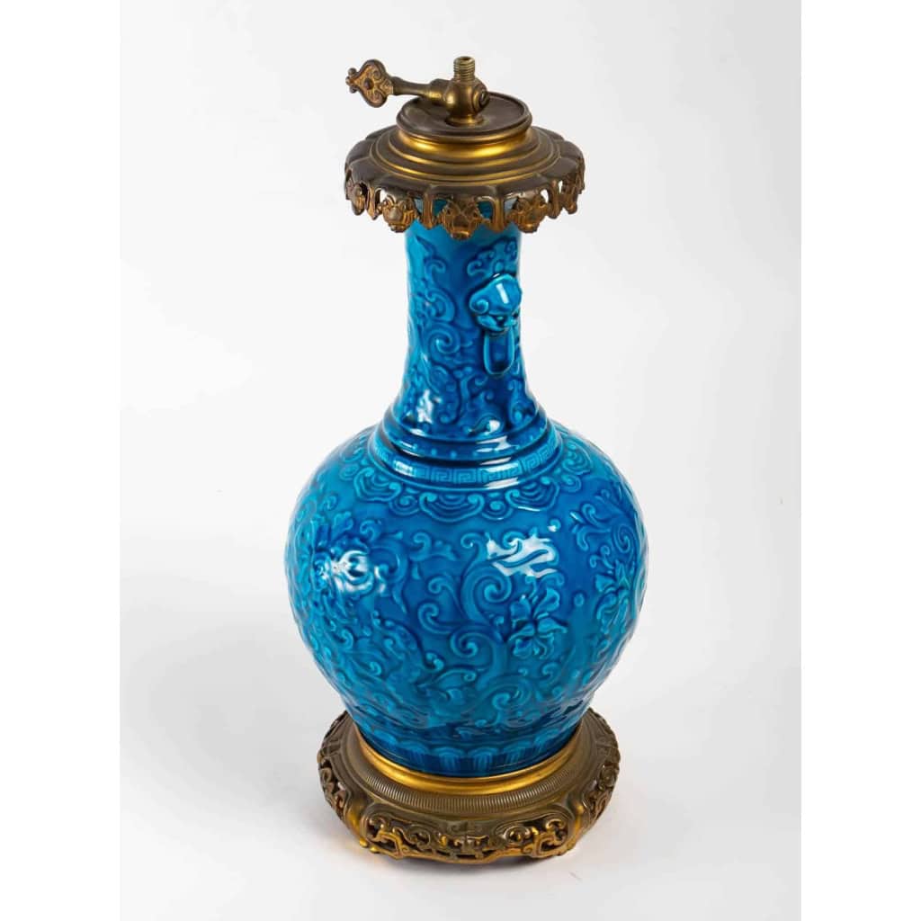 Lampe de la manufacture nationale de Sèvres et Charles Ficquenet
