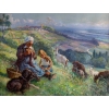 Huile sur toile représentant une scène pastorale. Signée en bas à droite H. PERRIN | Biron Huile sur toile représentant une scène pastorale. Signée en bas à droite H. PERRIN