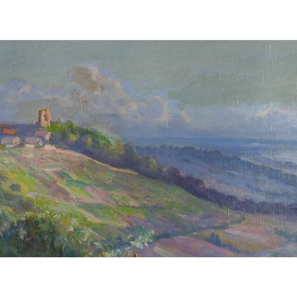 Huile sur toile représentant une scène pastorale. Signée en bas à droite H. PERRIN | Biron Huile sur toile représentant une scène pastorale. Signée en bas à droite H. PERRIN