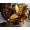 1970′ Plante Carnivore Éclairante en Laiton Maison Jansen 5 Têtes Style Baroque