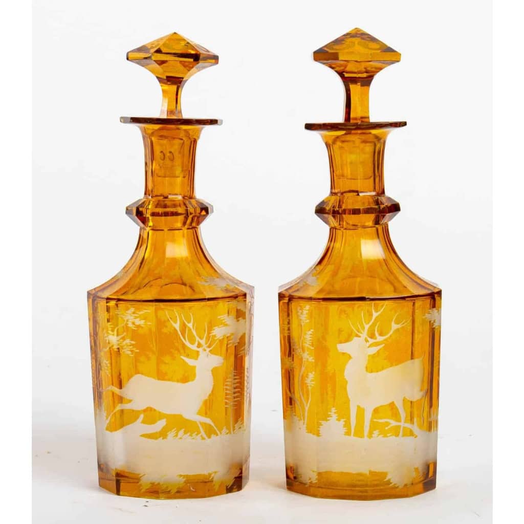 Paire de carafes, XIXème siècle | Biron ||||||