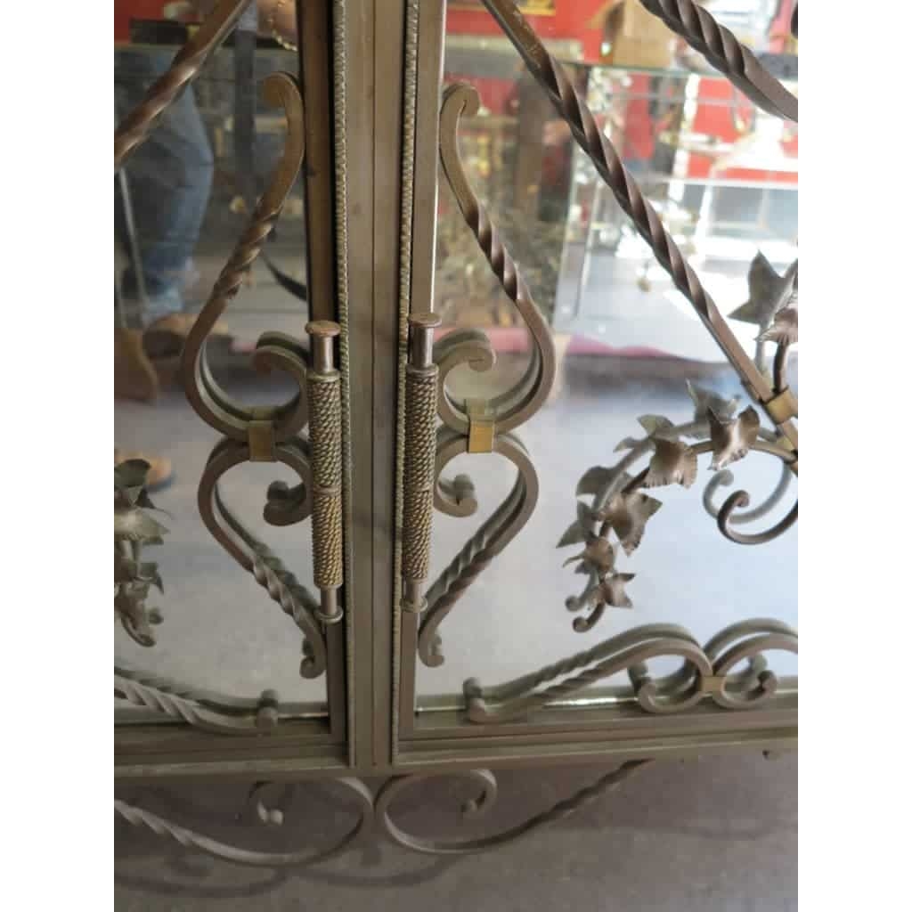 1950′ Buffet Fer Forgé et Miroirs