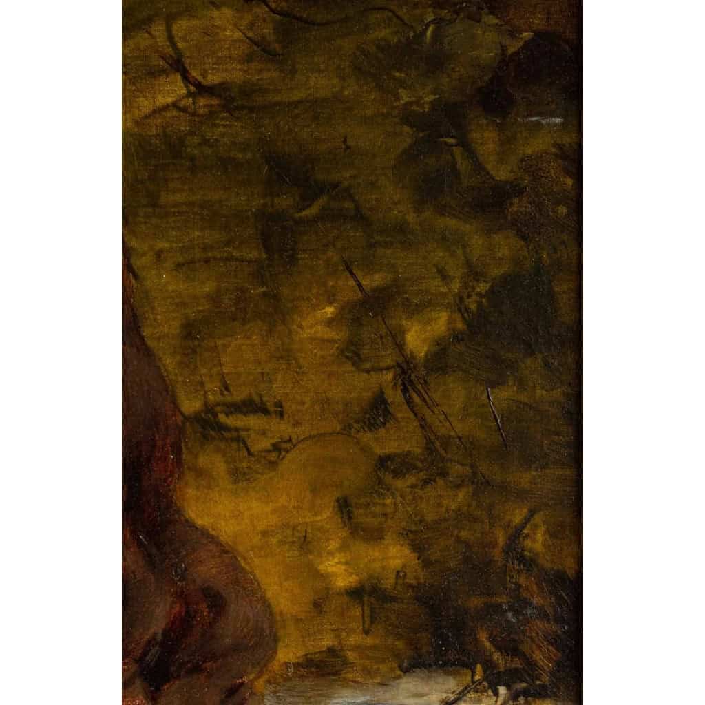 Huile sur toile , XIXème siècle, Napoléon III | Biron Huile sur toile , XIXème siècle, Napoléon III