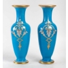 Paire de vases en opaline, XIXème siècle | Biron Paire de vases en opaline, XIXème siècle