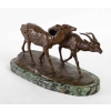 Sculpture en bronze, couple d’antilopes, Signé Irenée Rochard | Biron Sculpture en bronze, couple d'antilopes, Signé Irenée Rochard