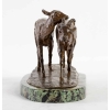 Sculpture en bronze, couple d’antilopes, Signé Irenée Rochard | Biron Sculpture en bronze, couple d'antilopes, Signé Irenée Rochard