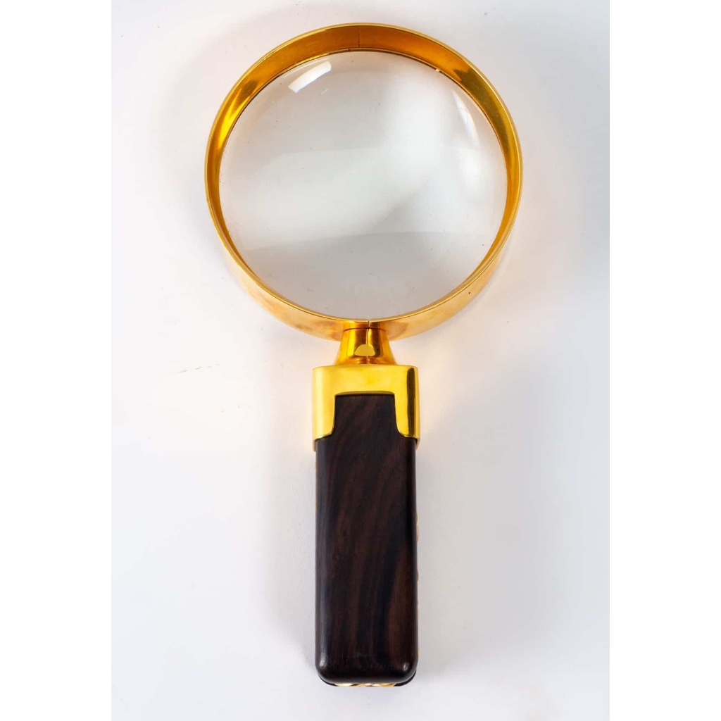 Loupe de chez Hermès en métal doré | Biron Loupe de chez Hermès en métal doré