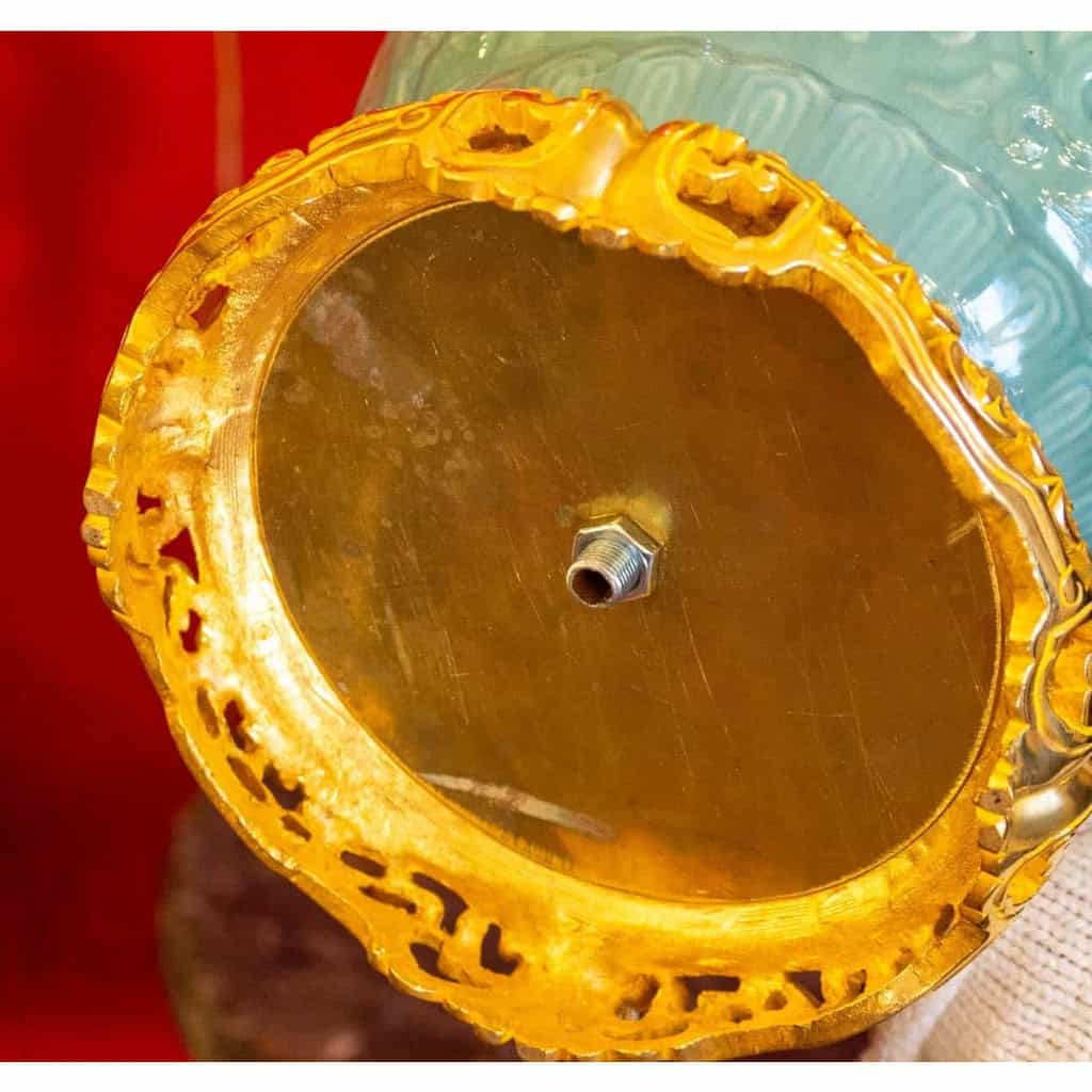 Paire de lampes Céladon, Manufacture de Sèvres