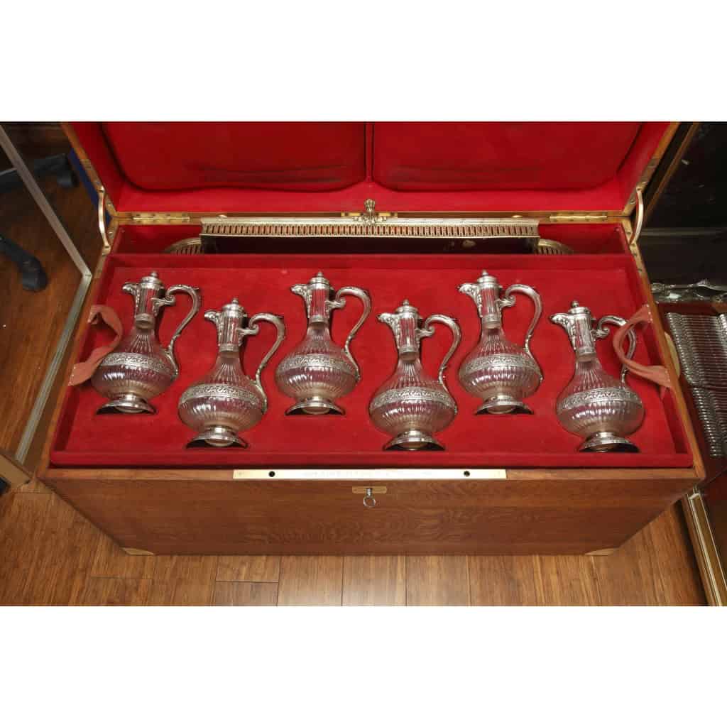 Orfèvre BOIN TABURET – Garniture de table en argent massif vermeil XIXe vers 1860 | Biron Orfèvre BOIN TABURET – Garniture de table en argent massif vermeil XIXe vers 1860
