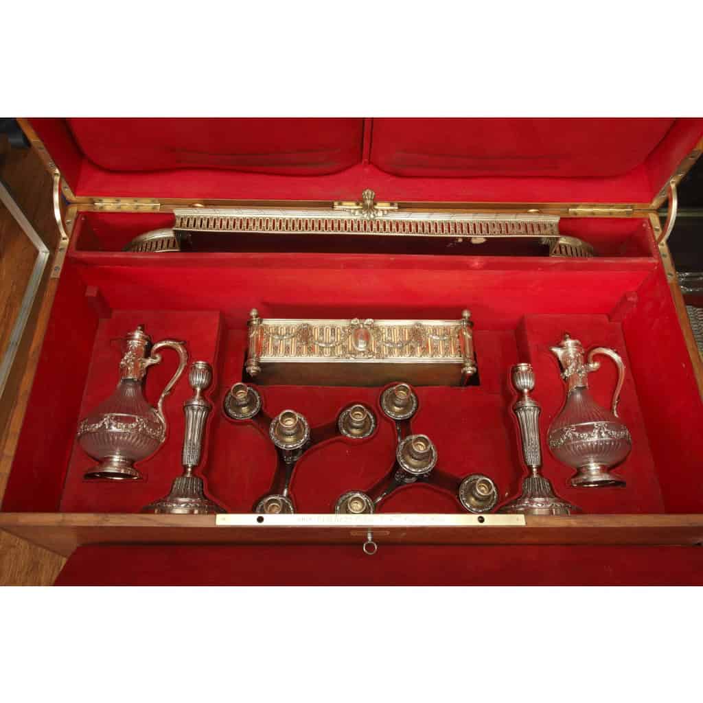 Orfèvre BOIN TABURET – Garniture de table en argent massif vermeil XIXe vers 1860 | Biron Orfèvre BOIN TABURET – Garniture de table en argent massif vermeil XIXe vers 1860
