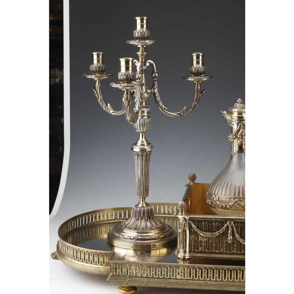 Orfèvre BOIN TABURET – Garniture de table en argent massif vermeil XIXe vers 1860 | Biron Orfèvre BOIN TABURET – Garniture de table en argent massif vermeil XIXe vers 1860
