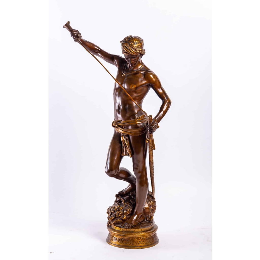 Antonin Mercié (1845 – 1916) : David. | Biron Antonin Mercié (1845 - 1916) : David.