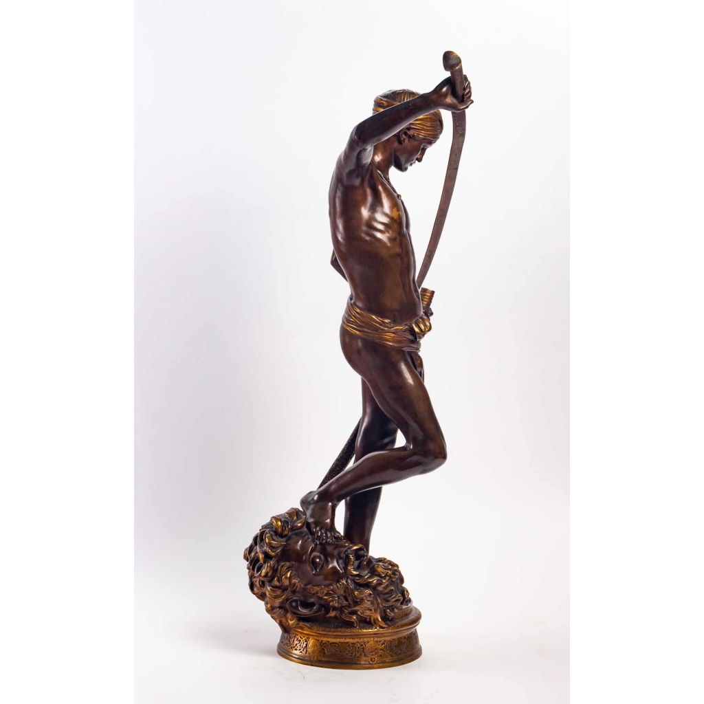 Antonin Mercié (1845 – 1916) : David. | Biron Antonin Mercié (1845 - 1916) : David.