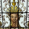 Vitrail vitraux aux mascarons | Biron Vitrail vitraux aux mascarons