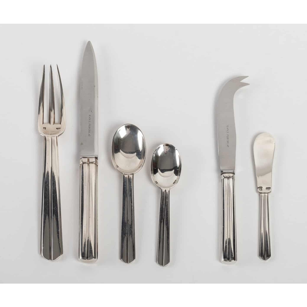 Ménagère « Chantaco » métal argenté de PUIFORCAT – 26 pièces | Biron |||||