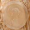 Seau à Champagne « Clos Sainte Odile » verre blanc sépia de René LALIQUE | Biron Seau à Champagne "Clos Sainte Odile" verre blanc sépia de René LALIQUE